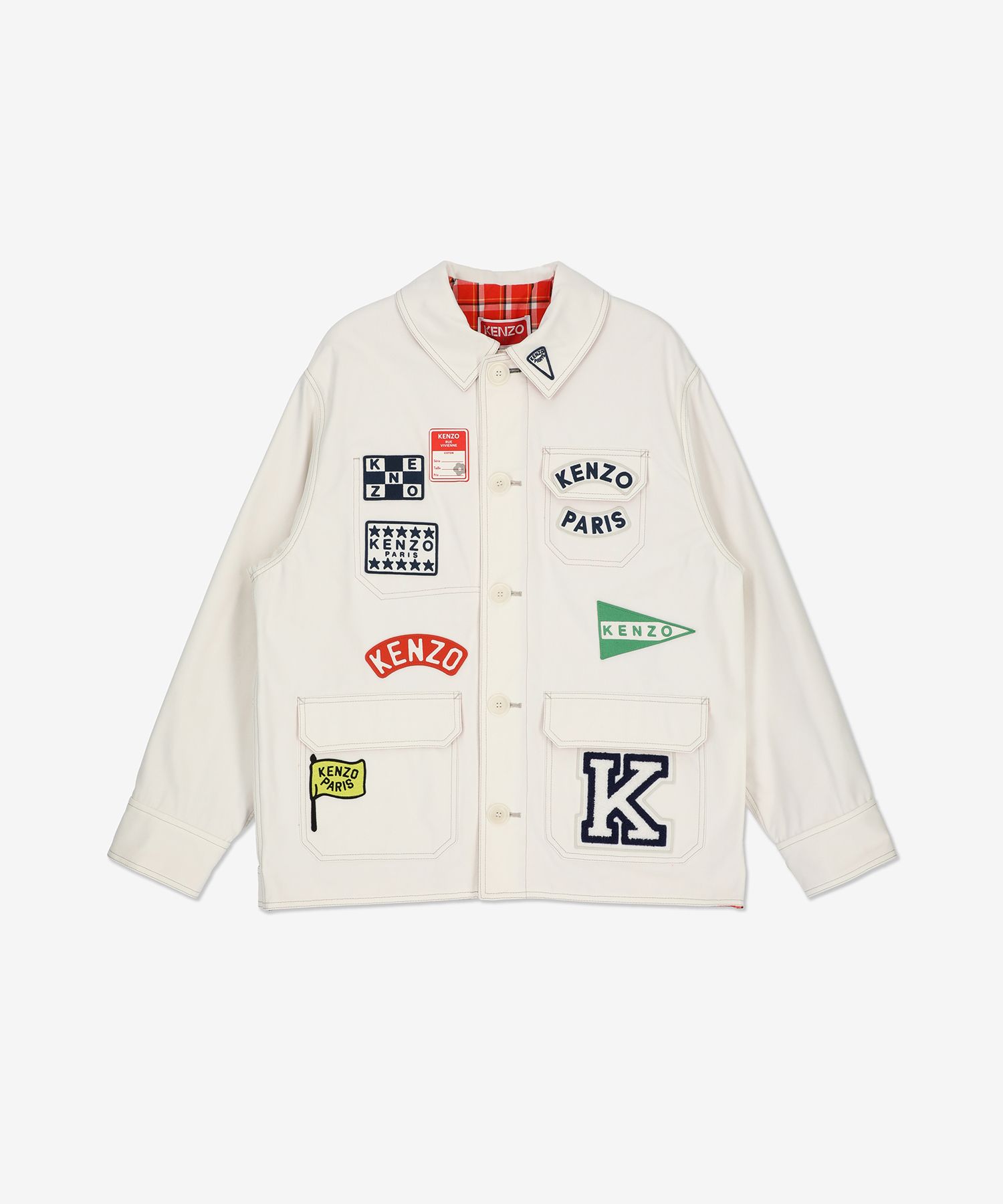 MUSINSA | KENZO Sailor Work Jacket - White / FD52VE0379RT02