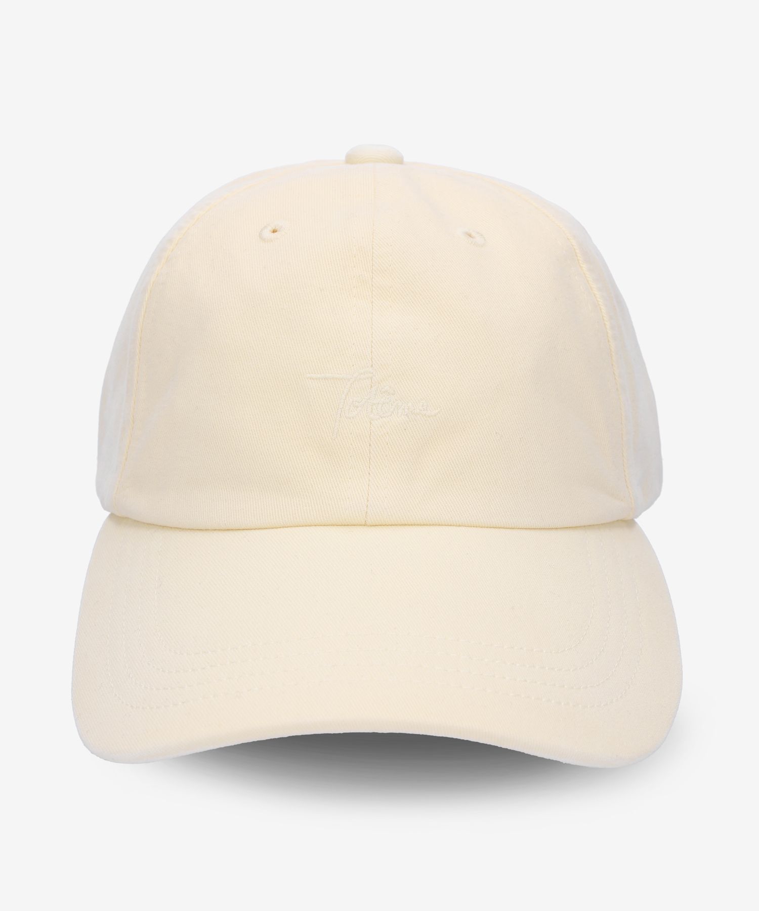 MUSINSA TOTEME Logo Embroidery Ball Cap Vanilla 232897860112