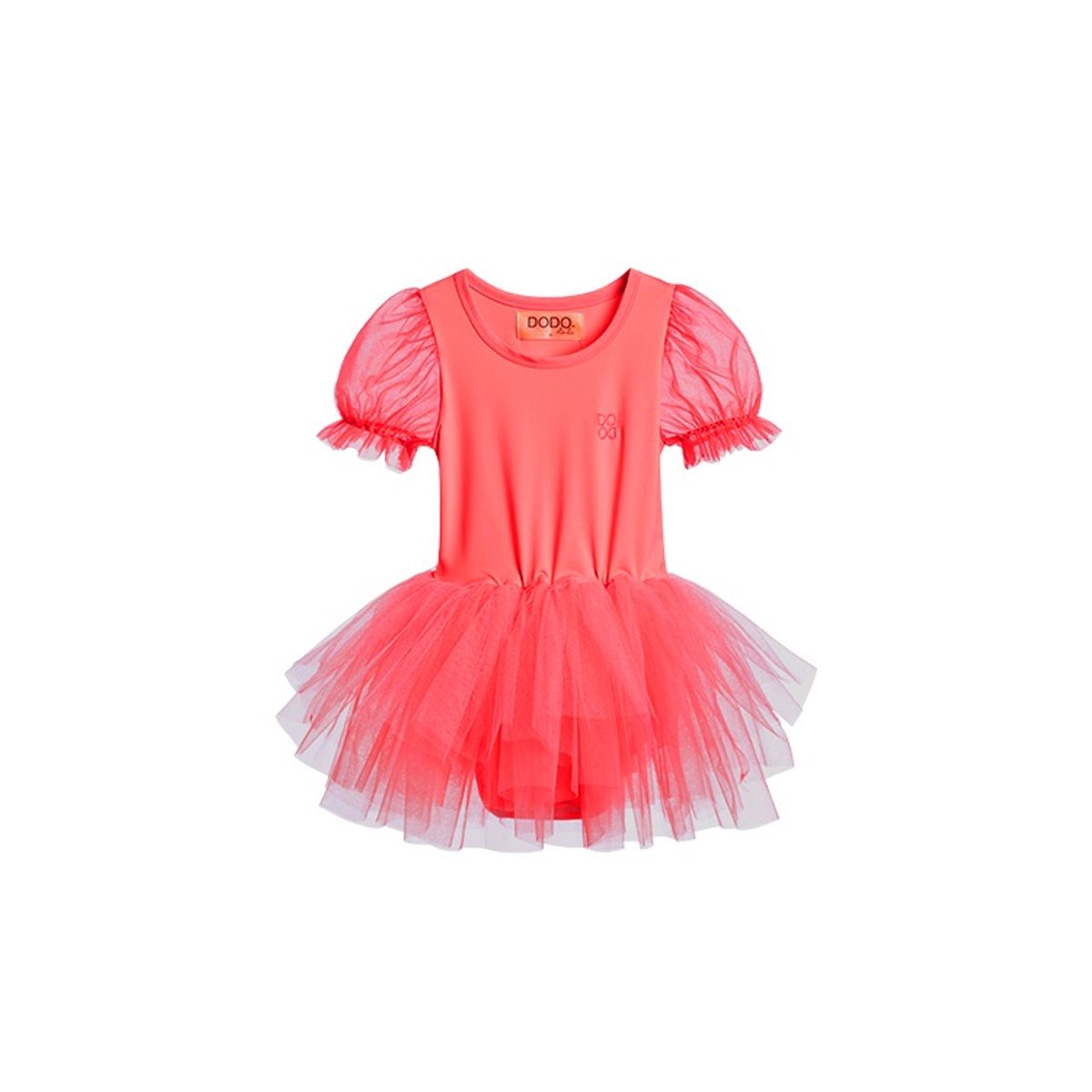 라메종드도도(LA MAISON DE DODO) The Very Puff Sleeve Tutu Dress_Medium Candy Apple 발레복