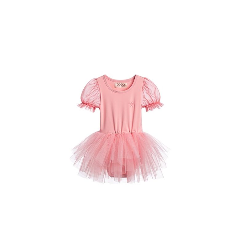 The Very Puff Sleeve Tutu Dress_Salmon Pink  발레복