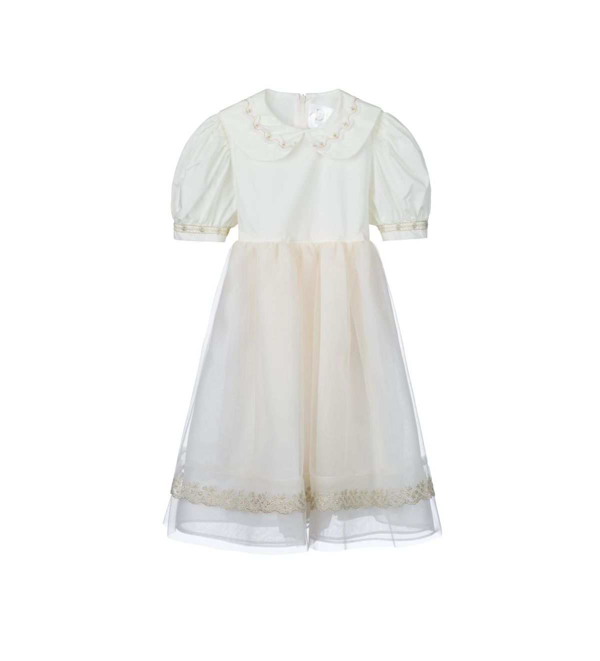 라메종드도도(LA MAISON DE DODO) Olivia Short Sleeve Dress_Ivory/Mixed  드레스