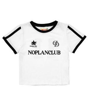 노플랜 클럽 크롭탑_화이트