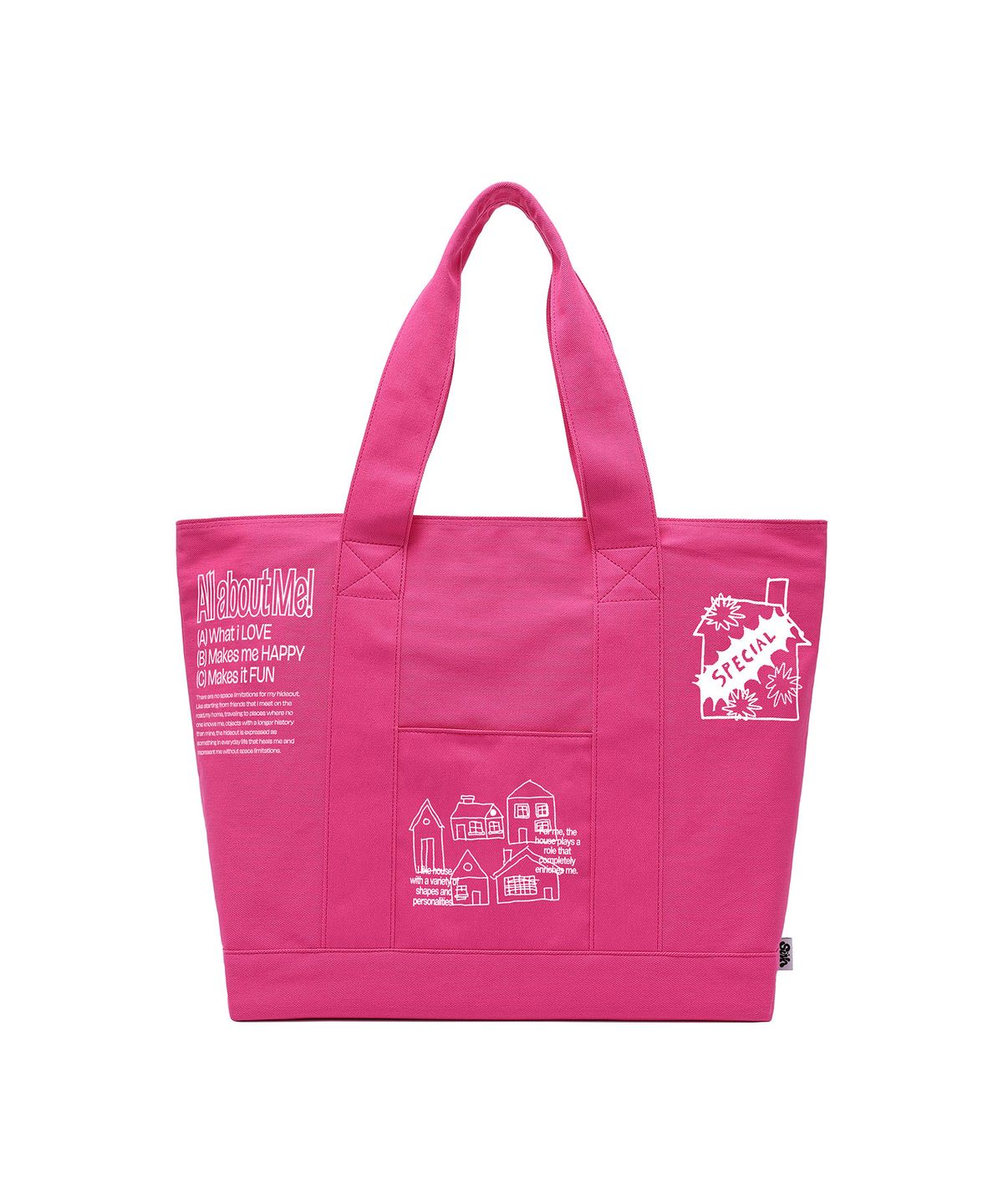 이스트쿤스트(ISTKUNST) [IKXSUH] CANVAS TOTE BAG_PINK(IK2DMMAB43C)