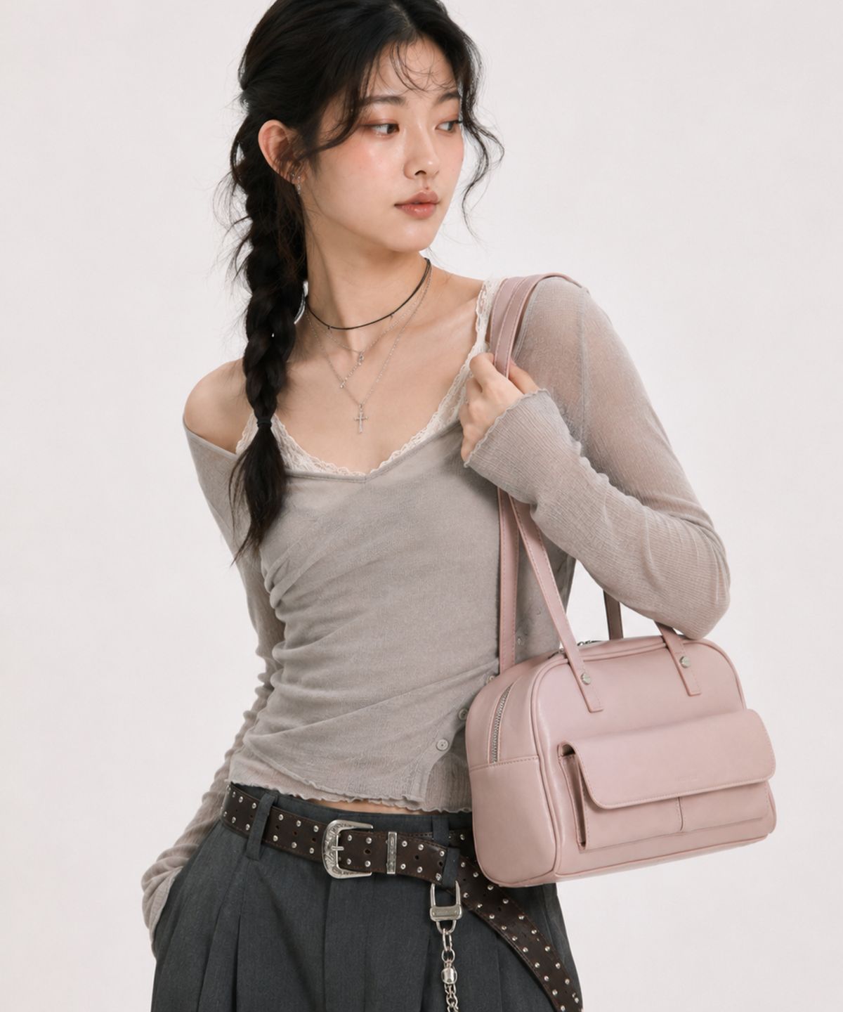 마틴콕스(MATINCOX) Lilia Shoulder (릴리아 숄더백) Softpink