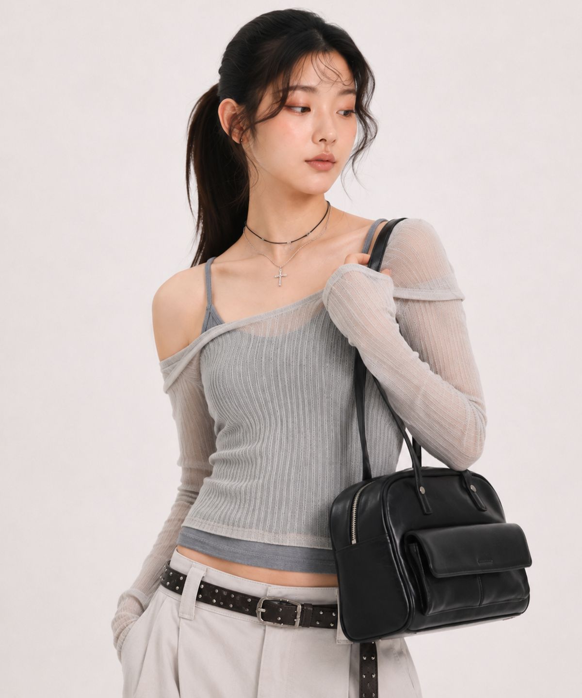 마틴콕스(MATINCOX) Lilia Shoulder (릴리아 숄더백) Black