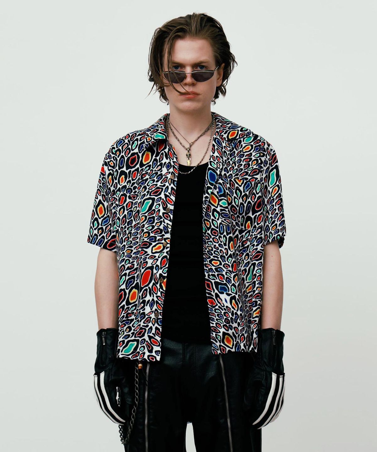 에씰미(ESEELMI) LEOPARD CUBAN PLANTER’S SHIRT