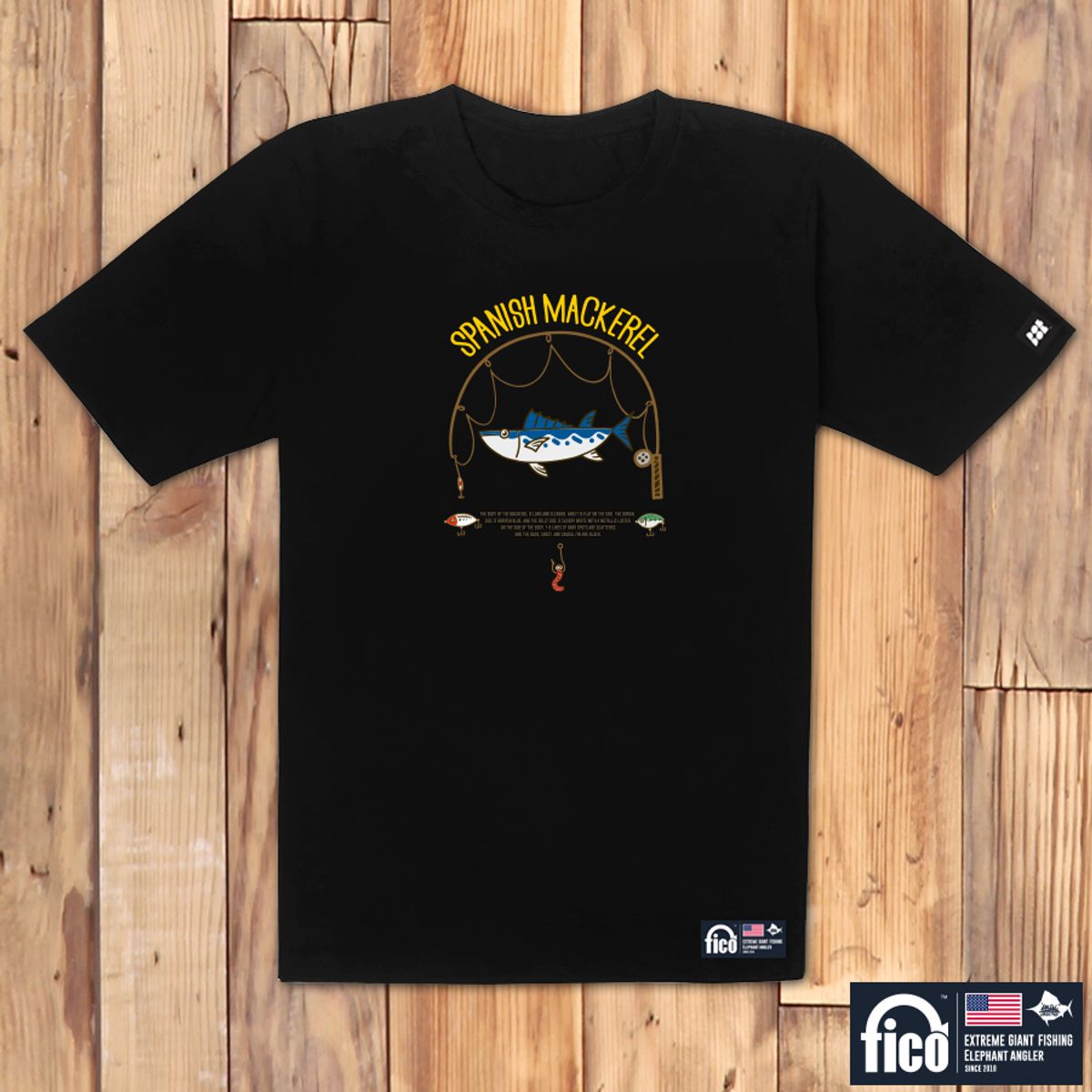 돌돌(DOLDOL) FICO_tshirts-222 익스트림 낚시 브랜드 피코 시즌2 캐릭터 그래픽 디자인 티셔츠