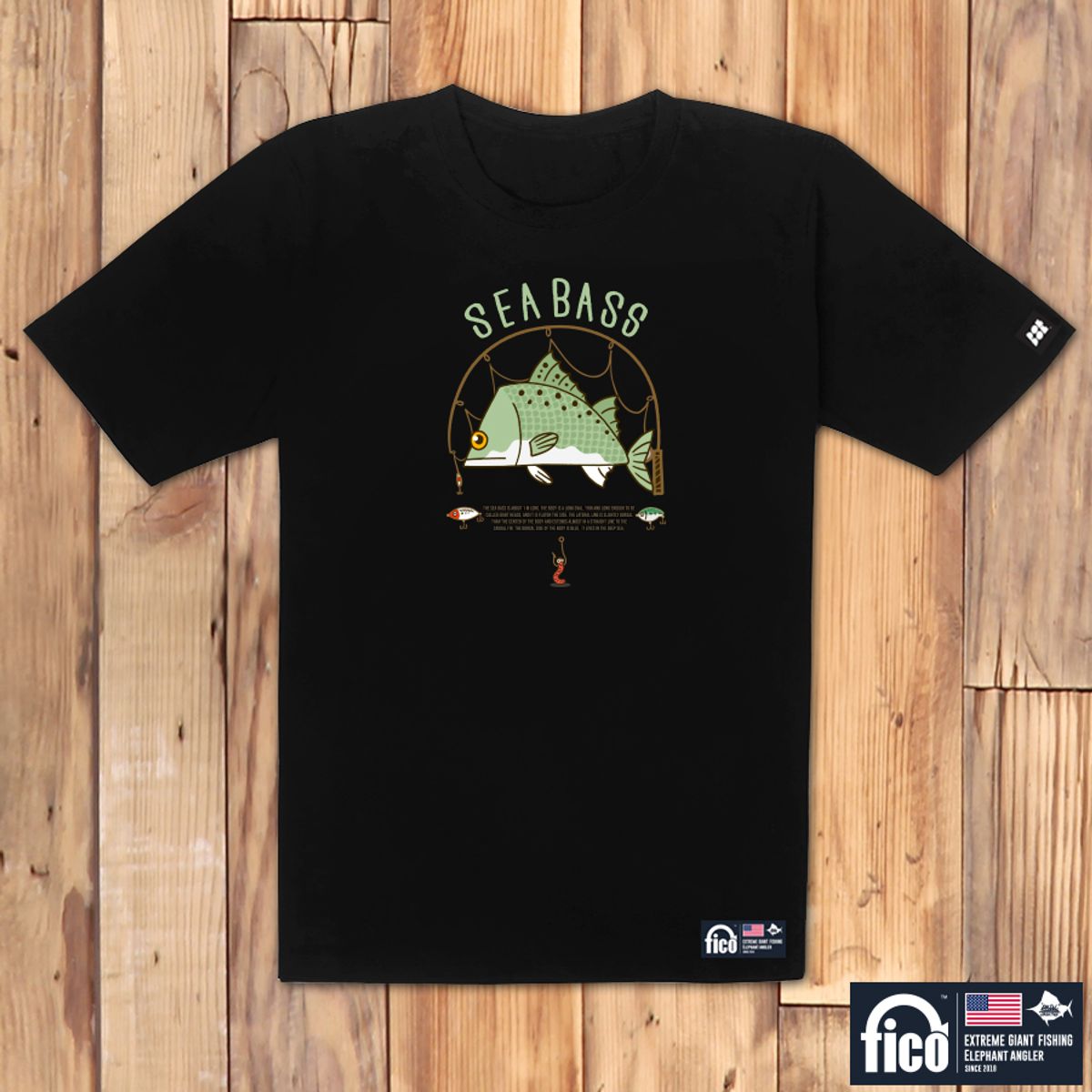 돌돌(DOLDOL) FICO_tshirts-223 익스트림 낚시 브랜드 피코 시즌2 캐릭터 그래픽 디자인 티셔츠