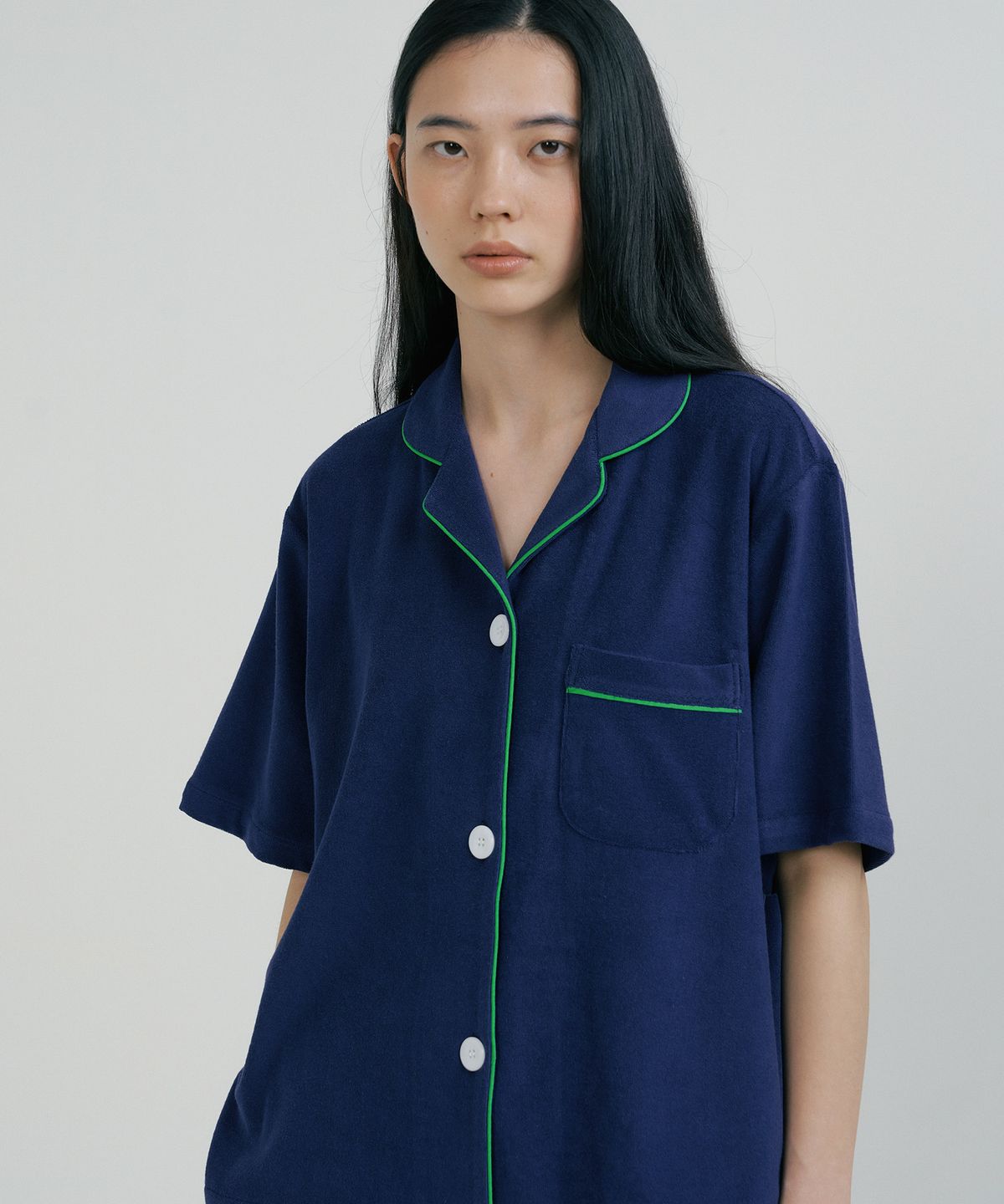 조스라운지(JO'S LOUNGE) (w) Navy Towel Short Pajama Set