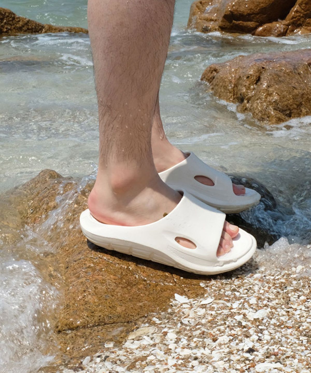 츄바스코(CHUBASCO) NUBE MEN SLIDE CB2304 ALL CREAM