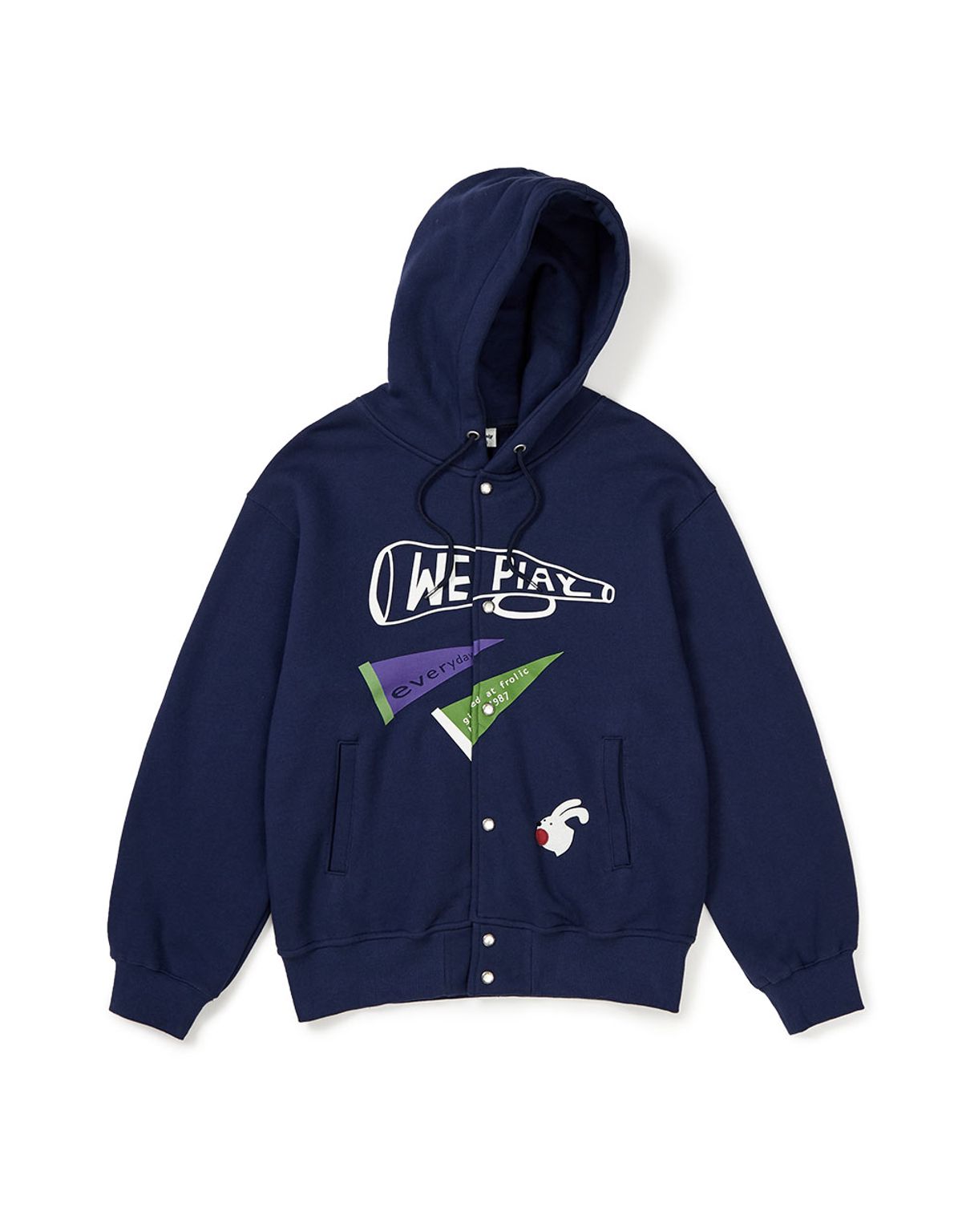 엠엠엘지(MMLG) [Mmlg] WE PLAY HOOD JUMPER (BLUE NAVY)