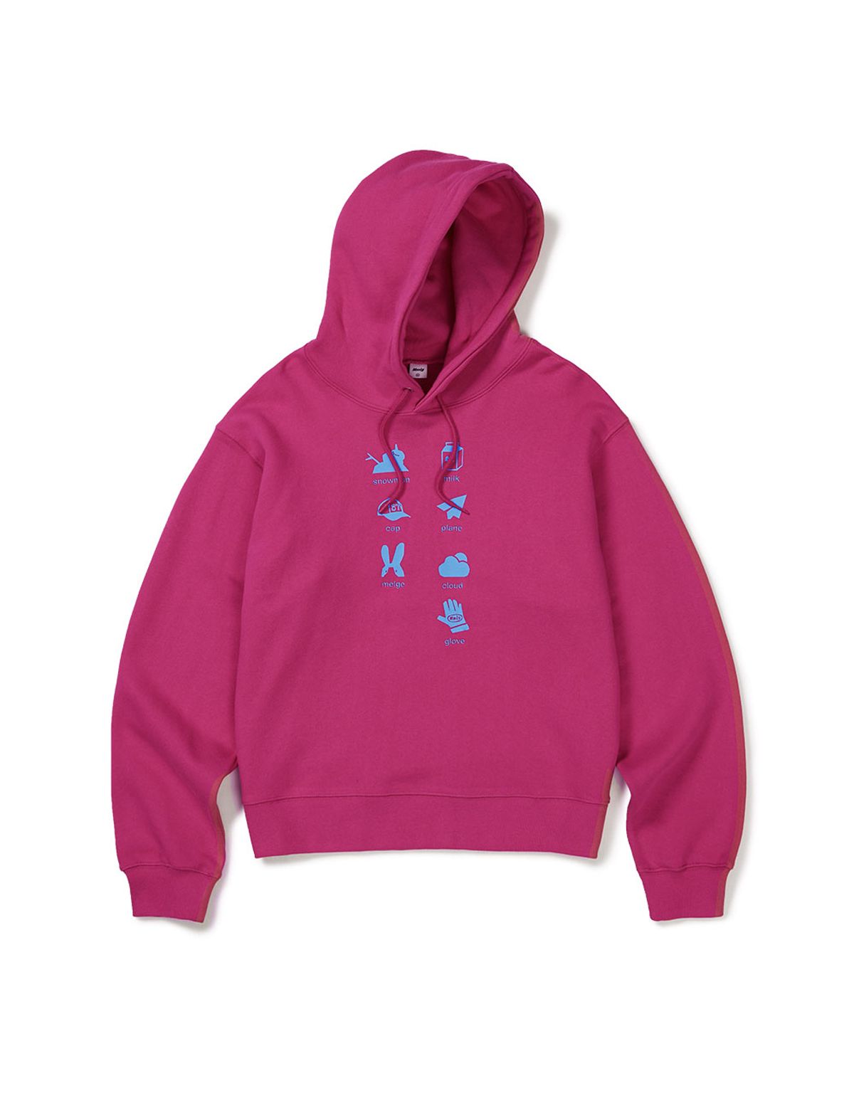 엠엠엘지(MMLG) [Mmlg] BLUE IN THE WORLD HOOD (FLOW PINK)