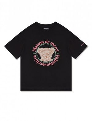 우먼즈 베어프렌즈 릴렉스 크롭티 블랙핑크(FCC2TS386W)