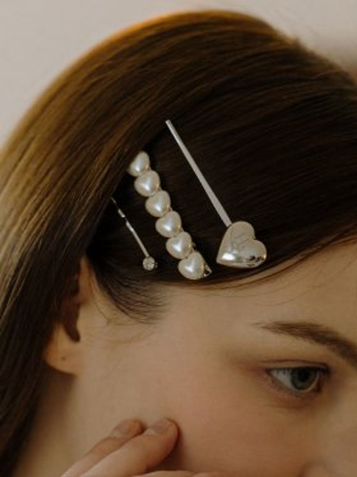 하스(HAS) HA021 Love Pearl hair pin set