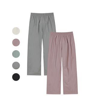 [2PACK][워터프루프] 윈드브레이커 와이드 밴딩 팬츠