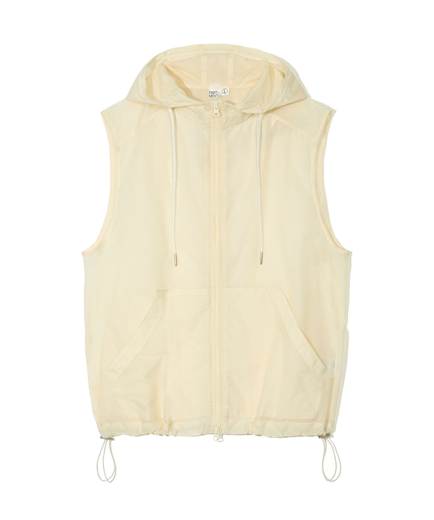 ベスト・ジレ PARTIMENTO Sheer Hood Vest KS1375 Sheer Hood Vest - 파르티멘토_USD