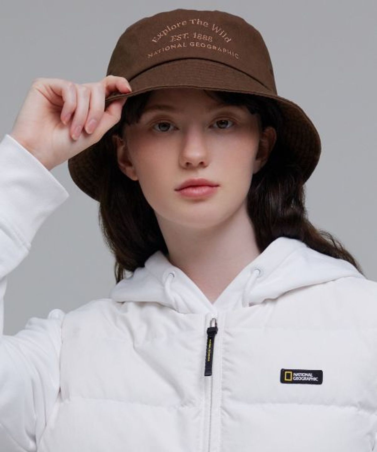 내셔널지오그래픽(NATIONALGEOGRAPHIC) N233AHA730 워싱햇 BROWN