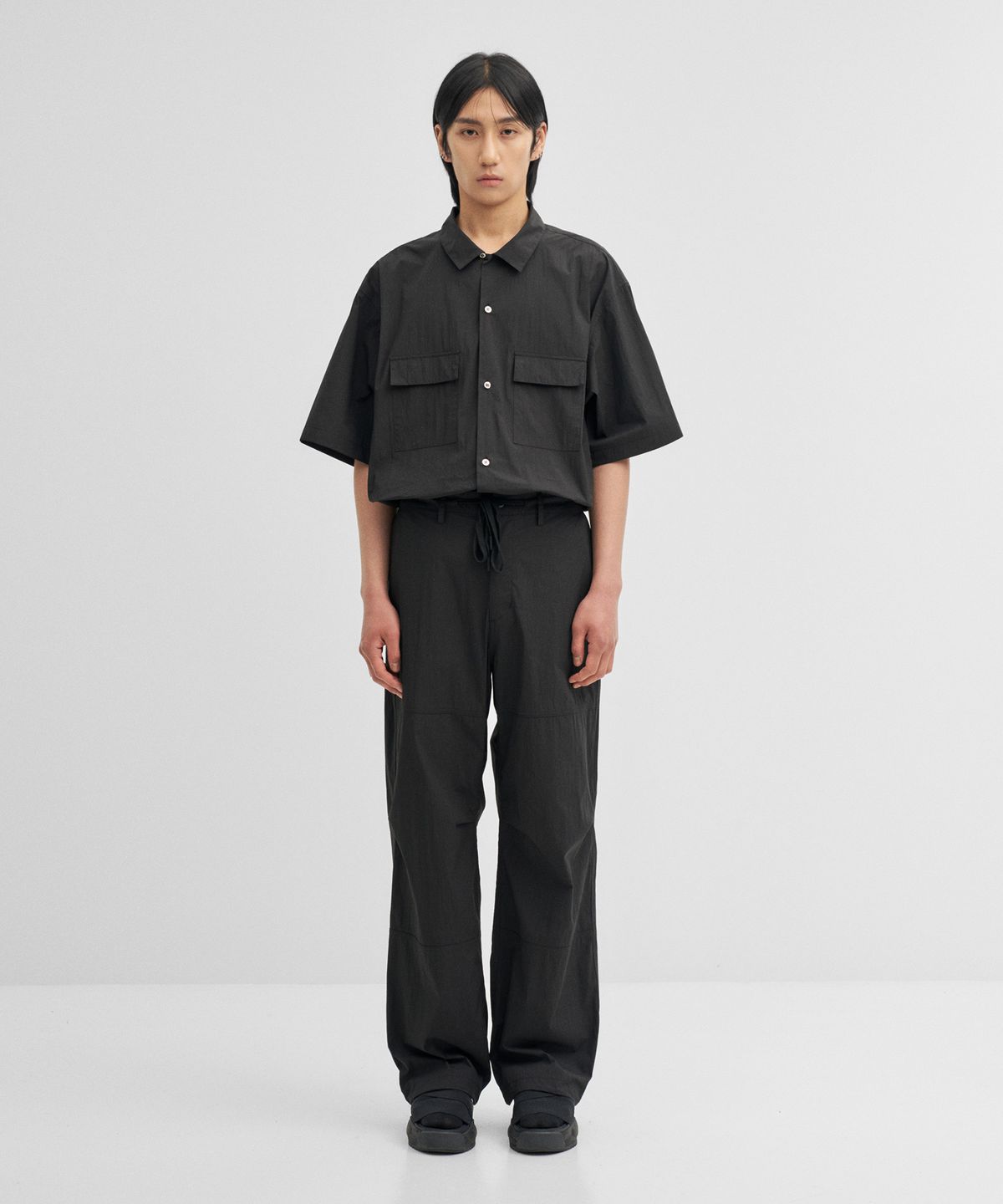 어나더 오피스(ANOTHER OFFICE) Voyager Easy Pants (Black)