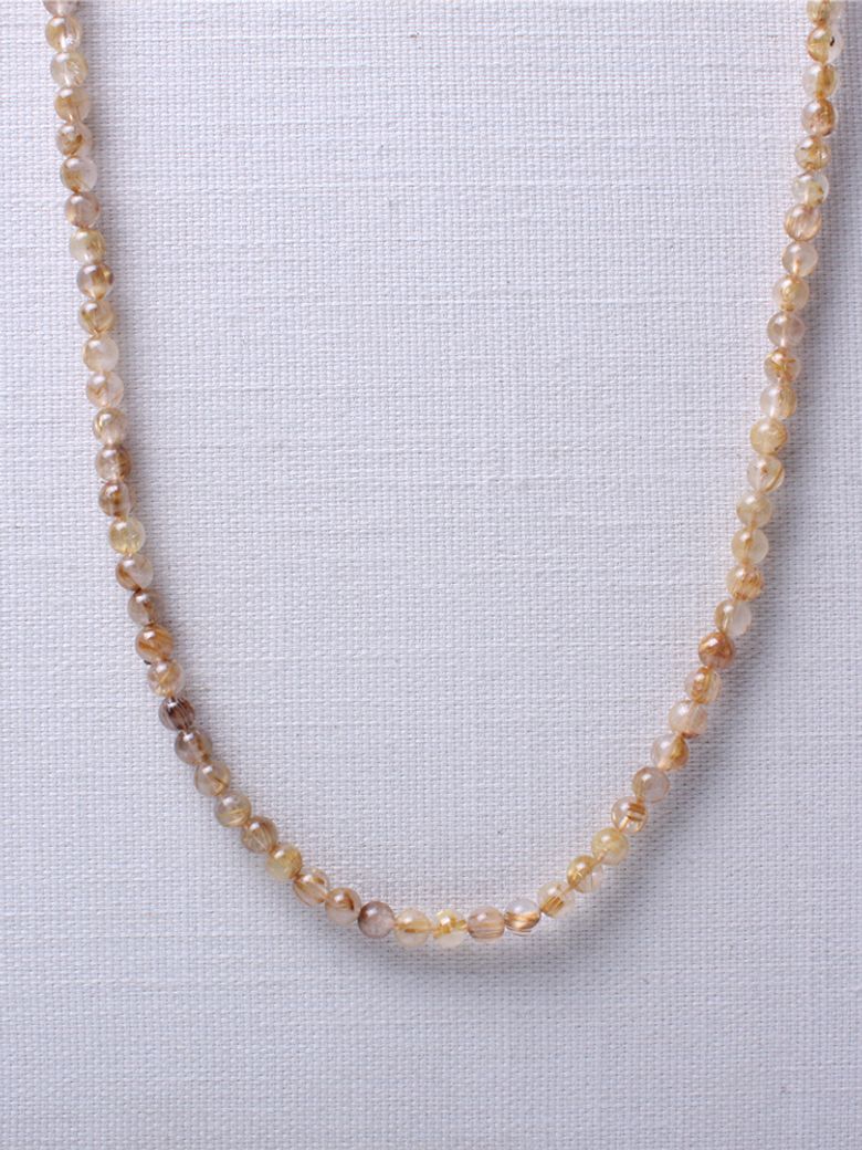 6mm 금침수정 원석 목걸이