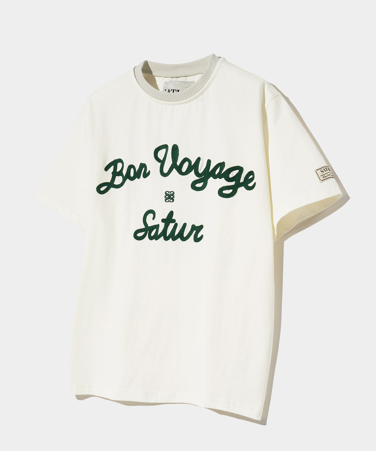 【SATUR】 Setter Logo Embroidered Voyage T-Shirt MUSINSA | SATUR Setter Logo Embroidered Voyage Short Sleeve