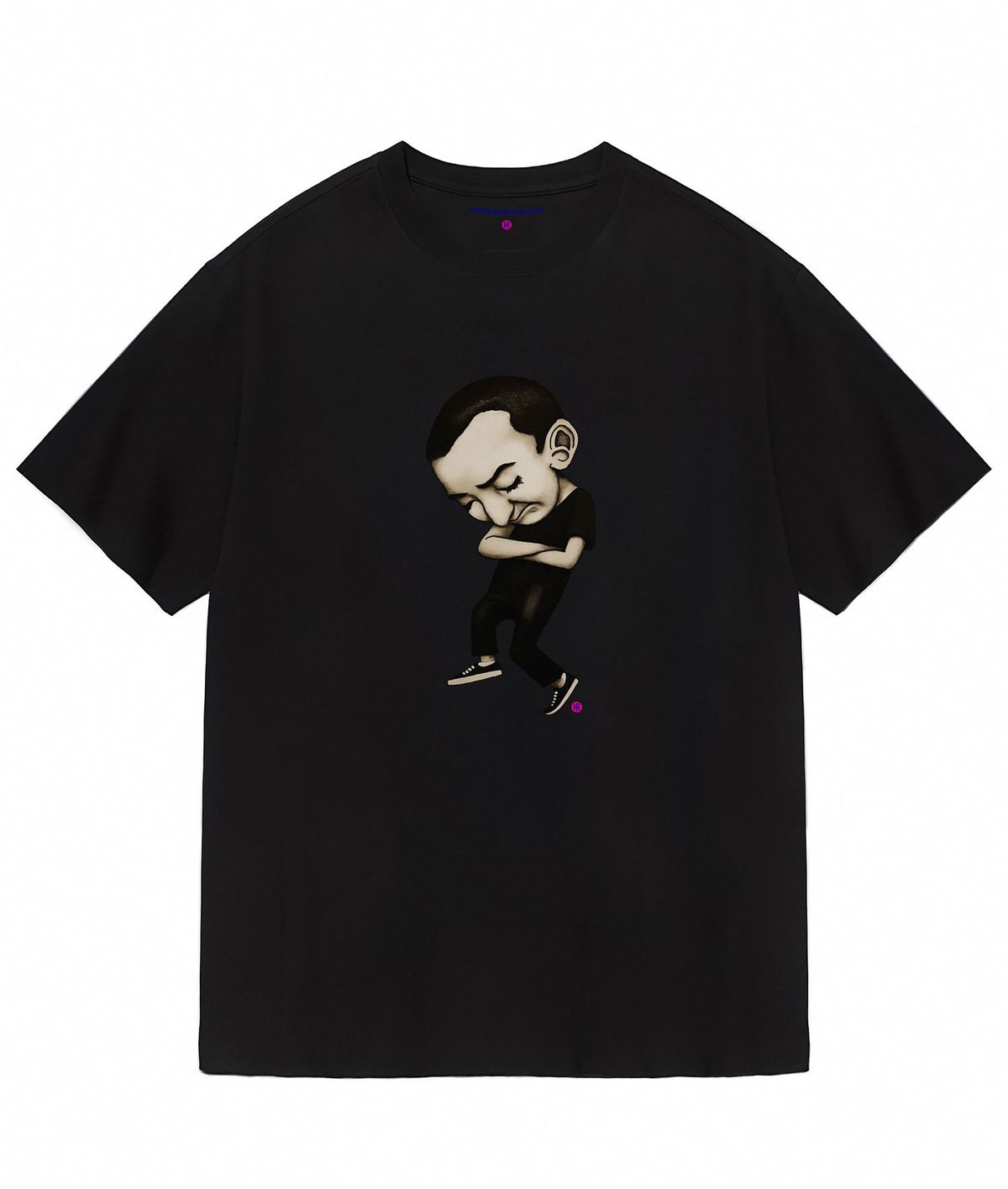 한량 컬렉티브(HANRYANG COLLECTIVE) HR® 0022 cross short sleeved tshirt black 반팔티