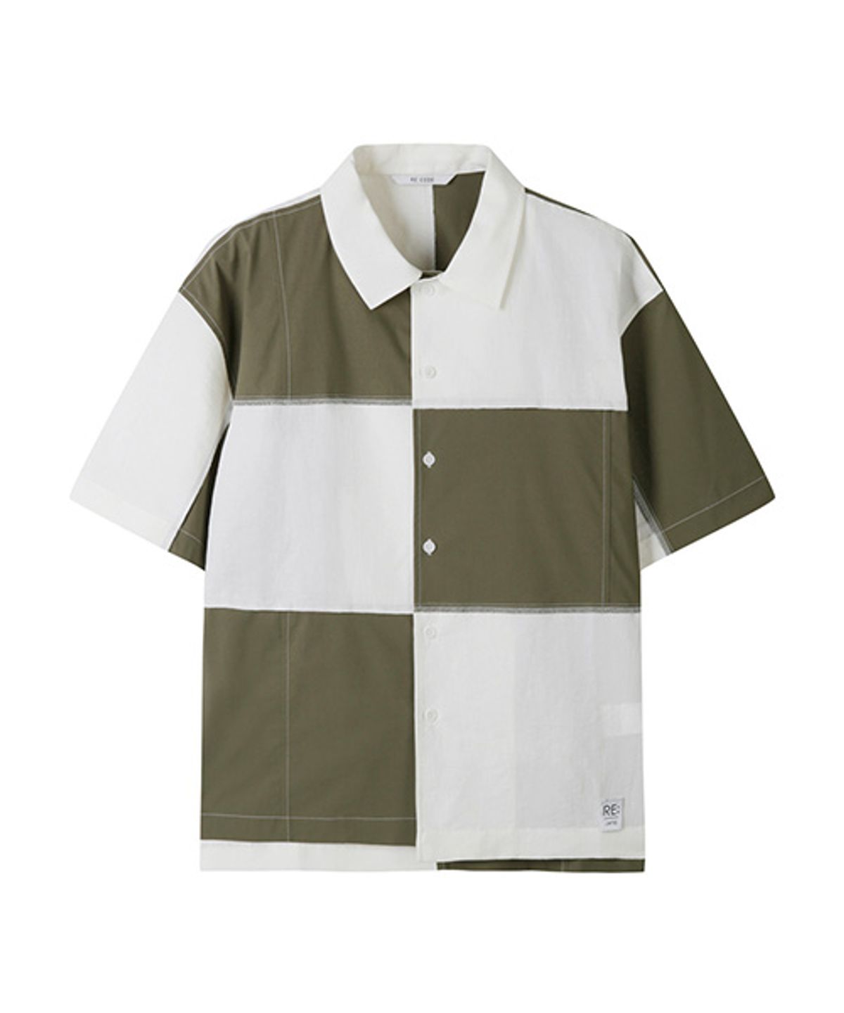 래코드(RECODE) Checkerboard Shirt_RKSAM23632WHX