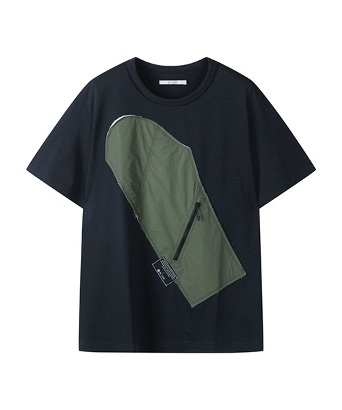 래코드(RECODE) Jumper Sleeve Pattern Patchwork T-shirt_RJTAM23704NYX