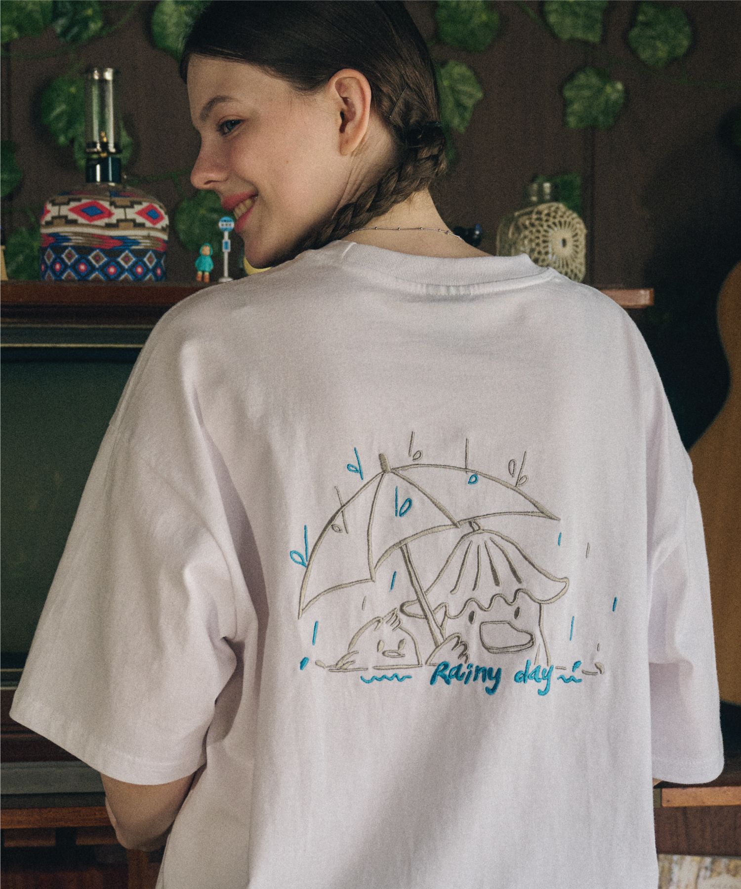 【CPGN STUDIO】23SS★ Rainy Day Embroidery Short Sleeve Tee MUSINSA公式 | CPGN STUDIO Rainy Day Embroidery Short Sleeve