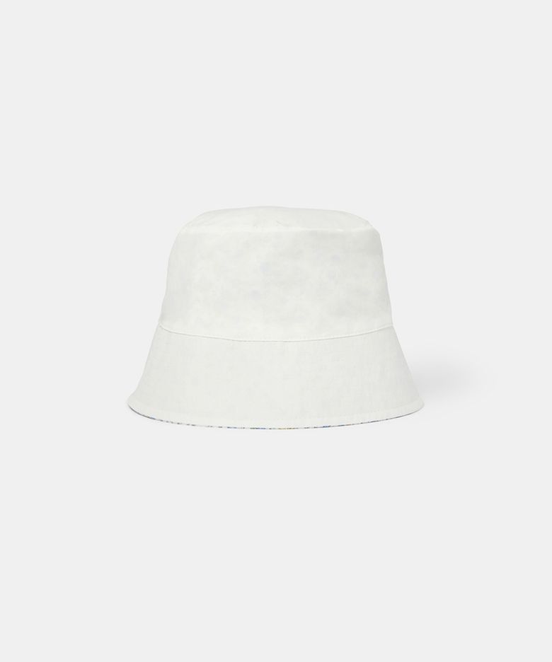 FLOWER BUCKET HAT WHITE