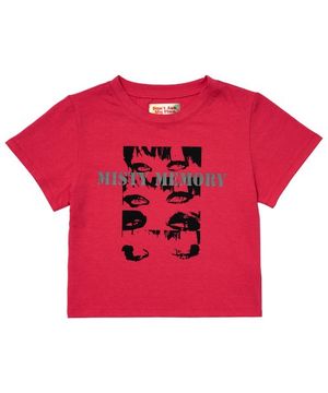 미스티 메모리 크롭탑_마젠타