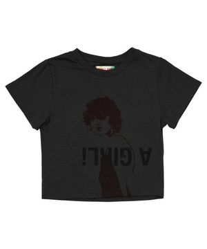 A GIRL! 크롭탑_차콜