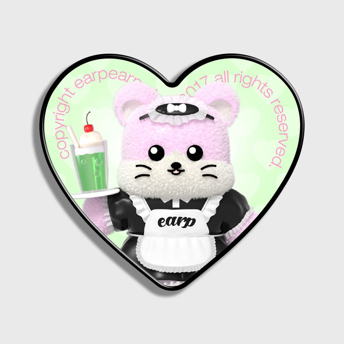 어프어프(EARPEARP) MAID GANGHAM-GREEN(하트톡)