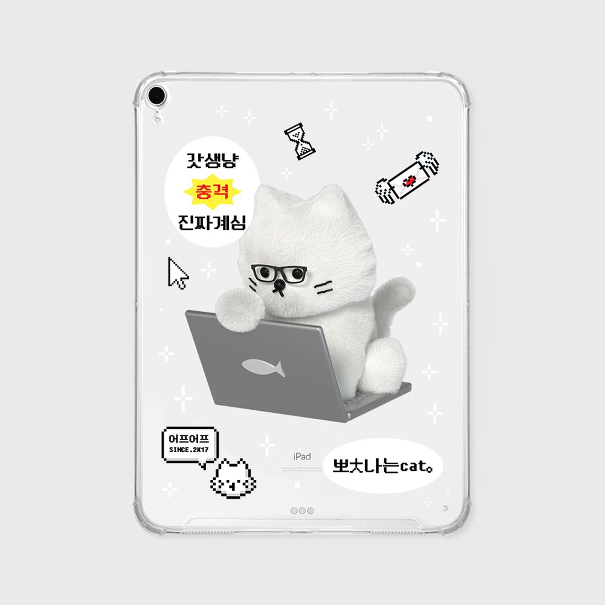 어프어프(EARPEARP) WORKAHOLIC CHICHI(아이패드-클리어하드)