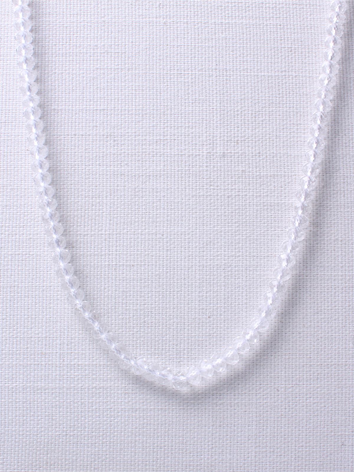 비엔베투(Bien Vetu) 6mm 카빙 천연 백수정 목걸이