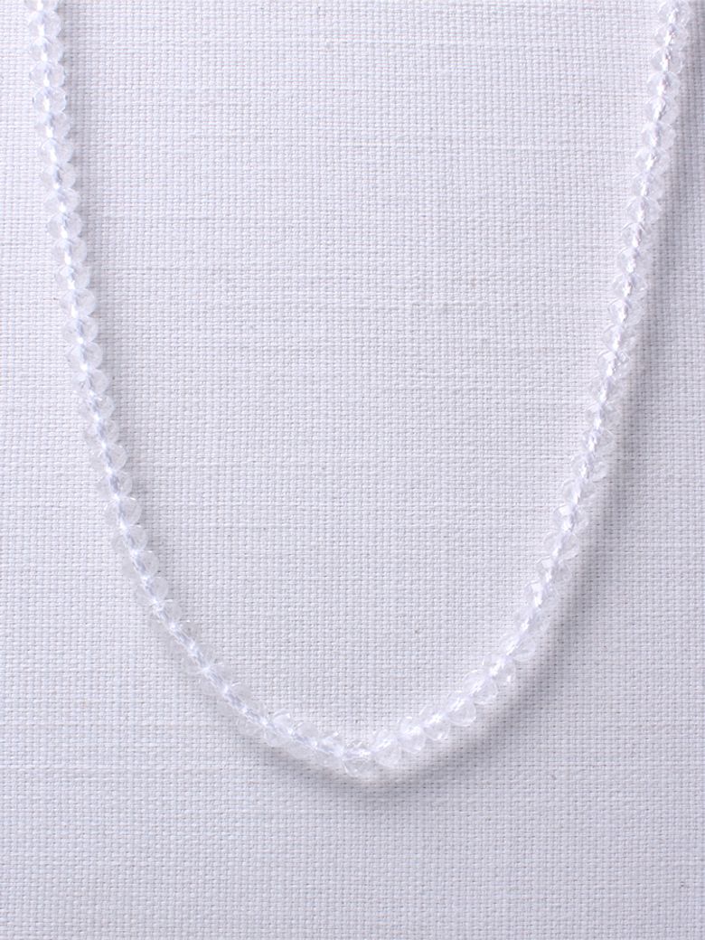 6mm 카빙 천연 백수정 목걸이