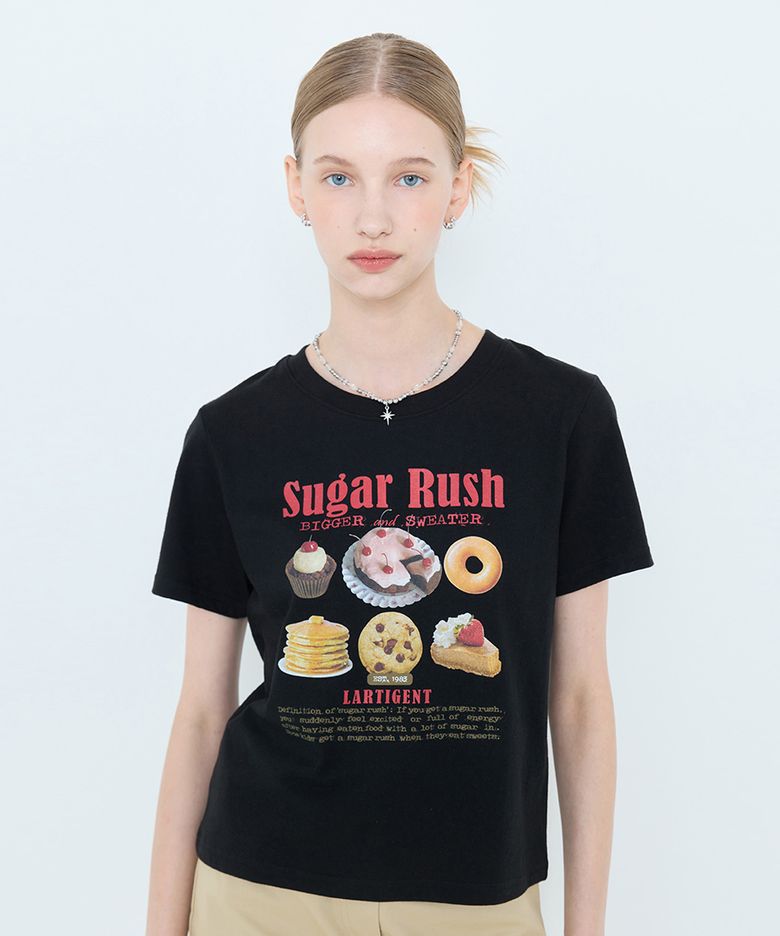 L4 SUGAR RUSH T-SHIRT(BLACK)