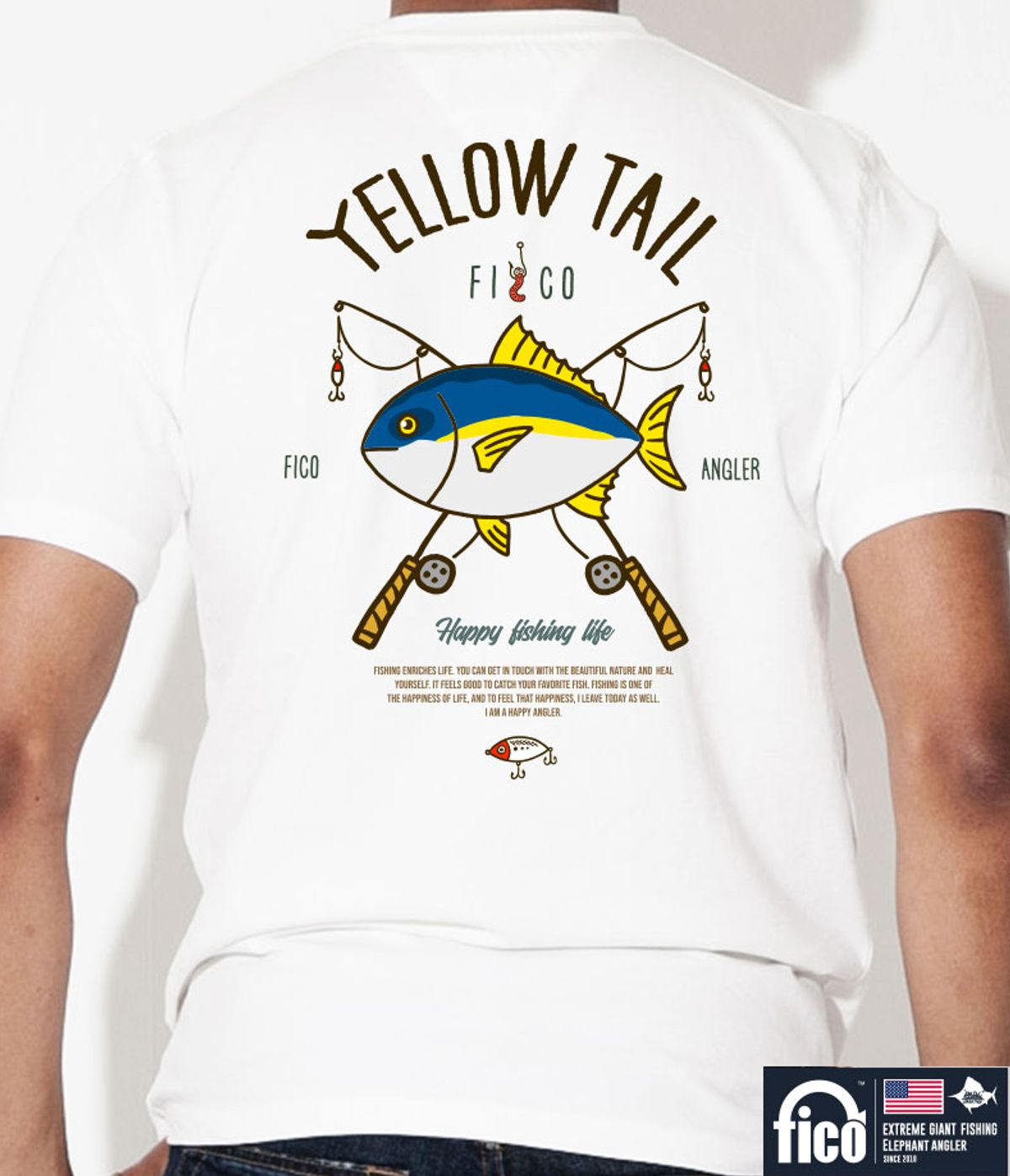 돌돌(DOLDOL) FICO_tshirts-229 익스트림 낚시 브랜드 피코 시즌2 캐릭터 그래픽 디자인 티셔츠