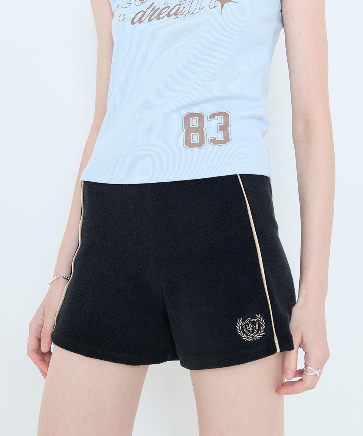 라티젠(LARTIGENT) L4 TERRY SHORTS(BLACK)