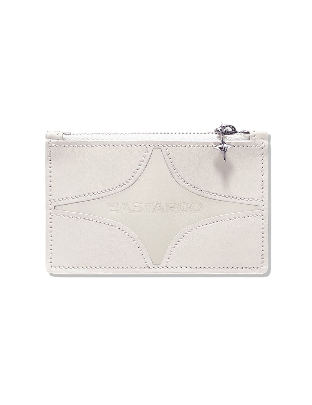 이스트아르고(EASTARGO) DOUBLE STING ZIPPER WALLET IVORY WHITE