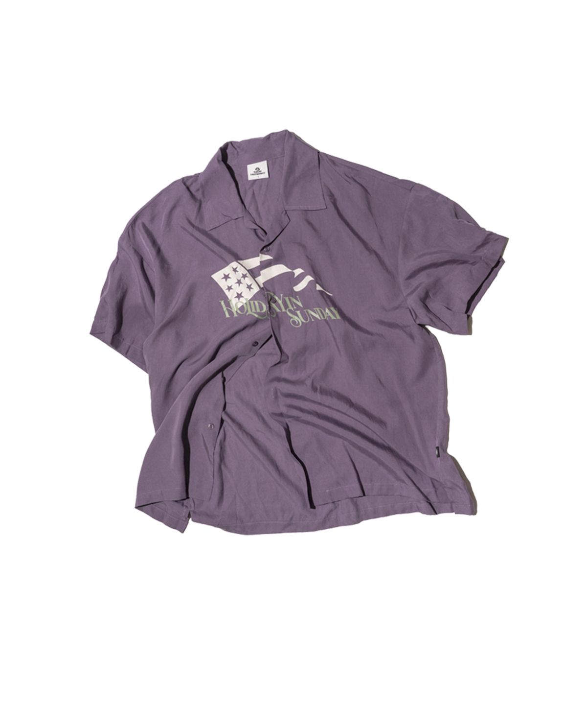 선데이후르츠마켓(SUNDAY FRUIT MARKET) HOLIDAY FLAG SHIRT PURPLE