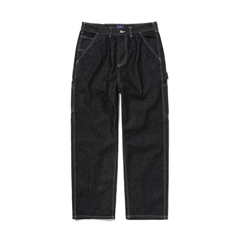 LOT.037 와이드 카펜터 팬츠 블랙 원워시