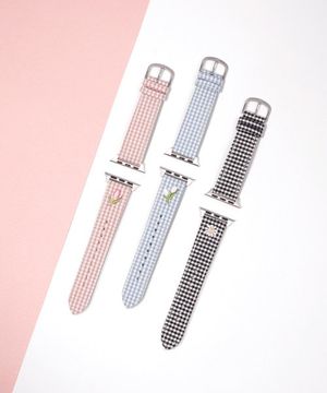[애플워치 38-41mm 호환] 스위트 깅엄체크 애플워치용 스트랩 LL2S23200P