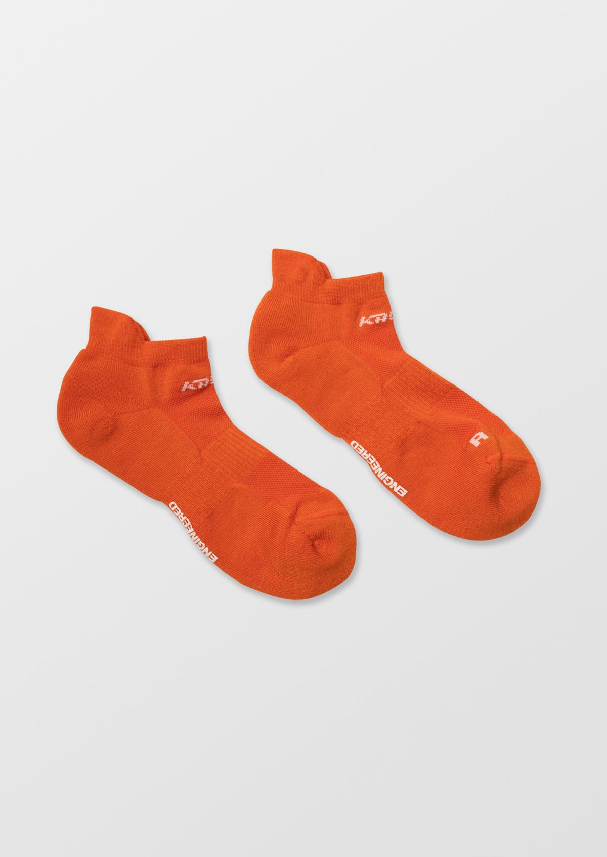 칼렉(KALEG) UNISEX ACTYON MERINO RUNNING SOCKS (ANKLE)_ORANGE
