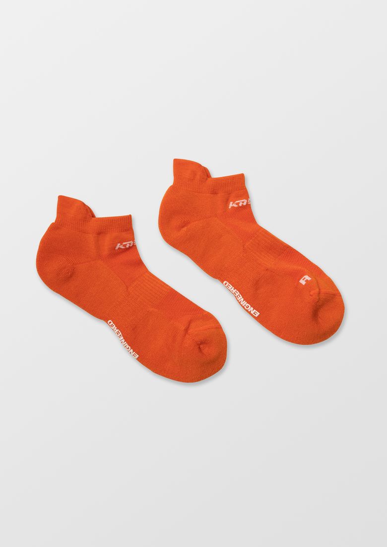 UNISEX ACTYON MERINO RUNNING SOCKS (ANKLE)_ORANGE