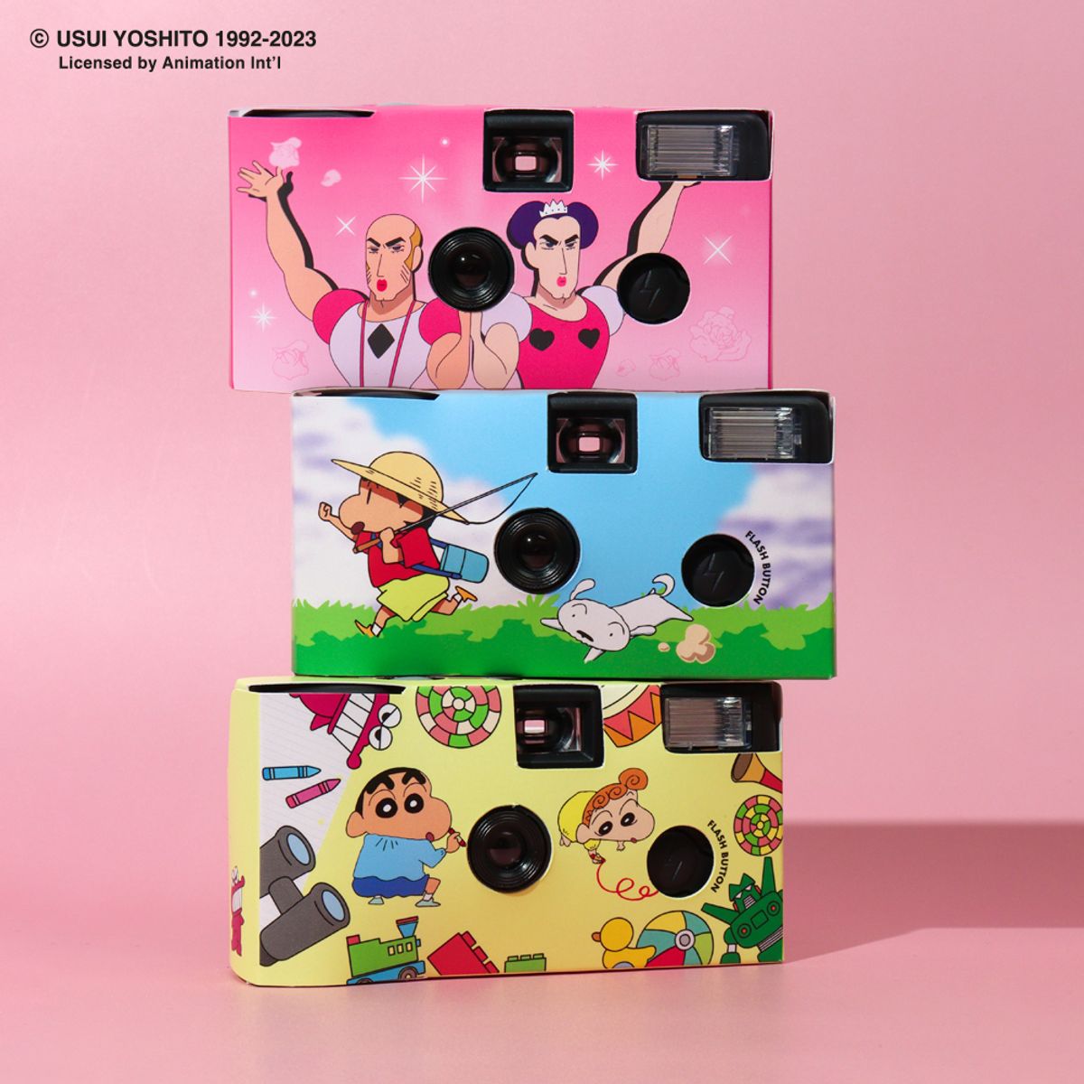 콜리(COLLEY) 짱구는 못말려 일회용 필름 카메라 모음 (10종 택1)