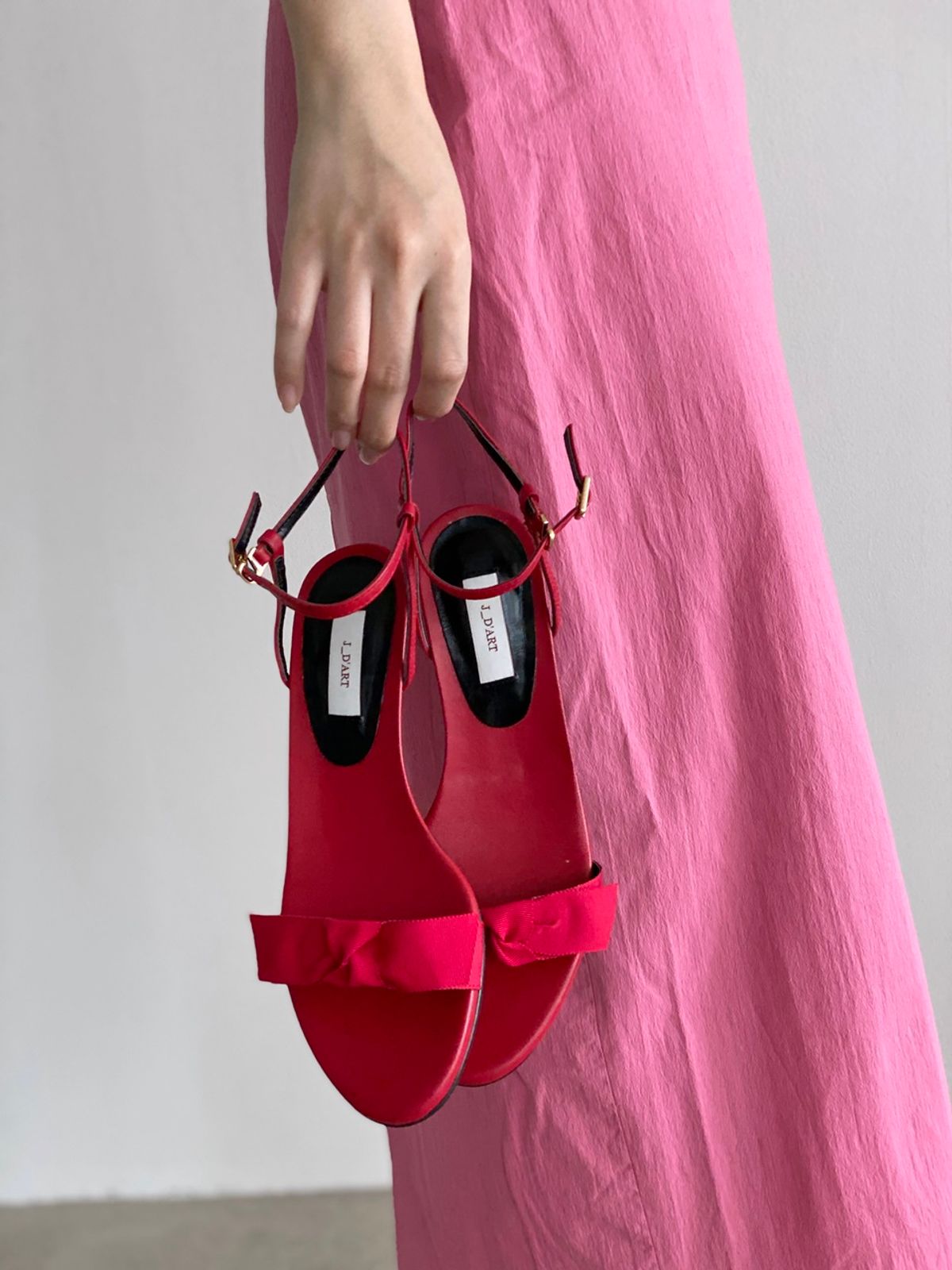 쥬다르(JEU DART) amy ribbon strap sandal 2color