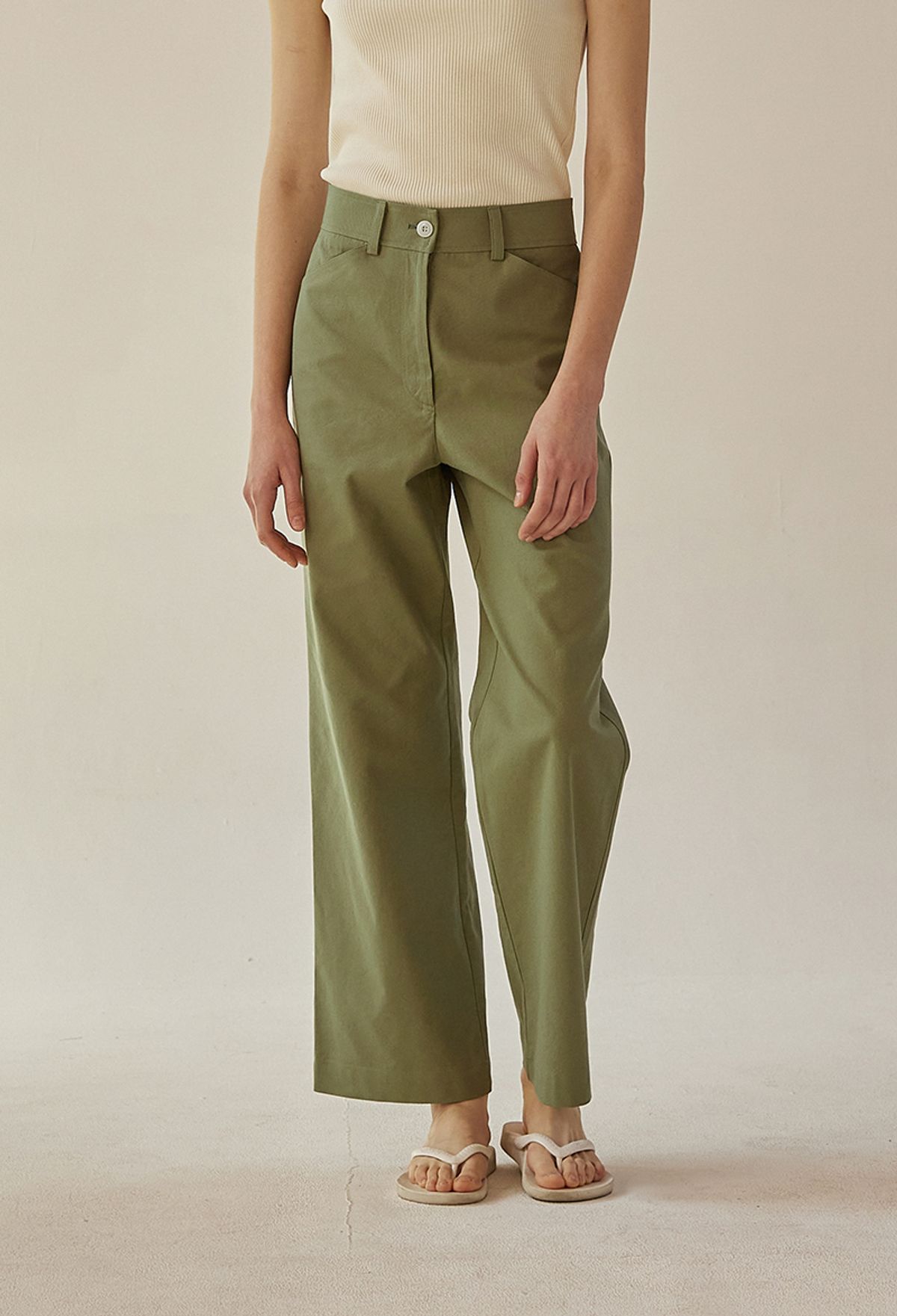 망고매니플리즈(MANGO MANY PLEASE) GRASSE COTTON PANTS (2colors)