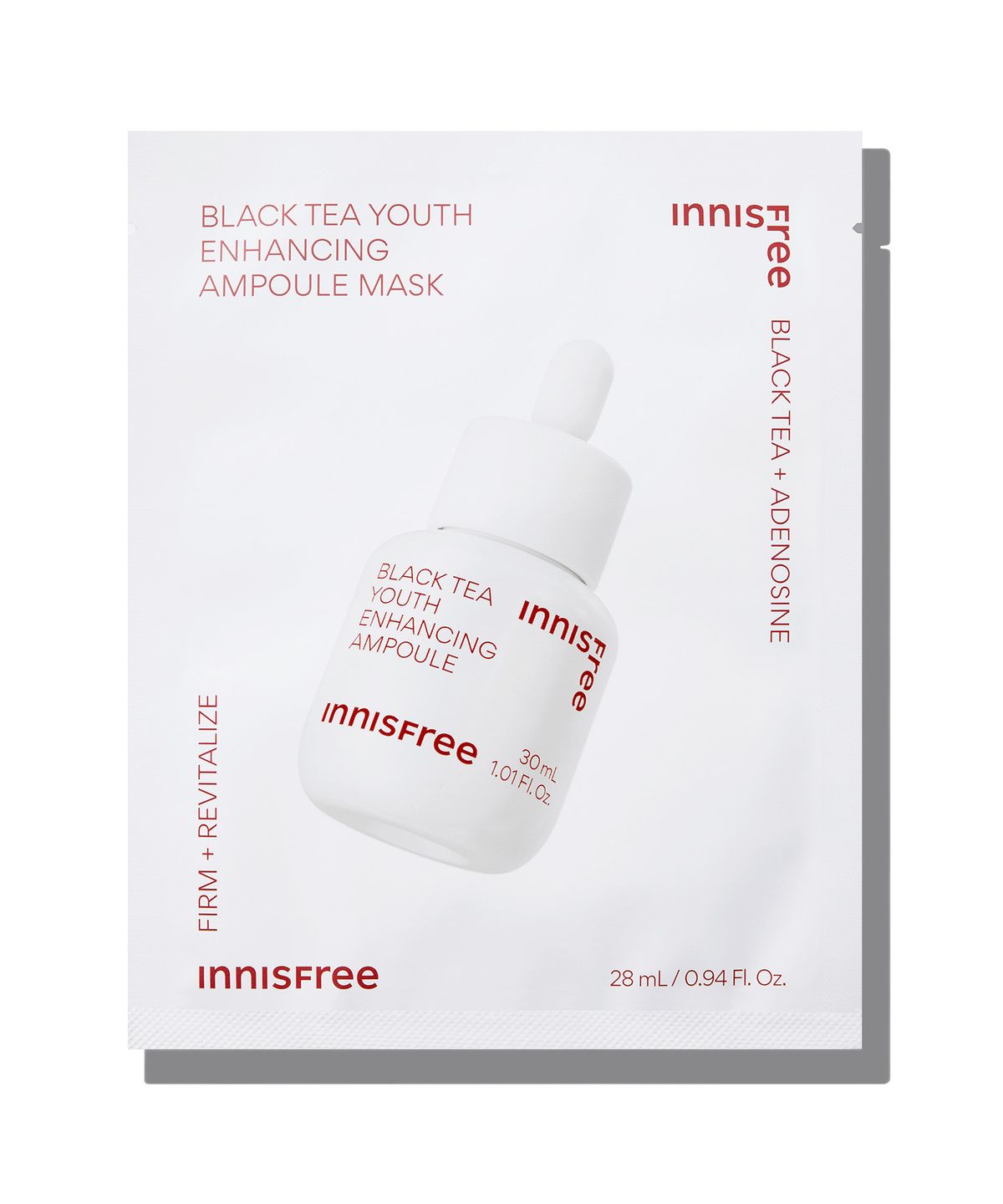 이니스프리(INNISFREE) 블랙티 유스 인핸싱 앰플 마스크 28mL