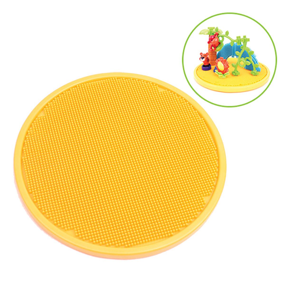 밧핫(BATTAT) 브리스틀블록 놀이판 128pcs Lid