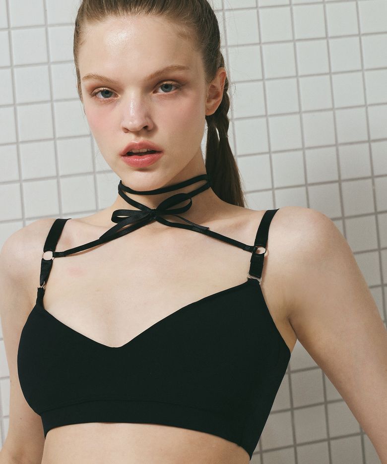 아이코닉 노와이어 비키니브라 (Ribbon Choker)